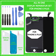 Lade das Bild in den Galerie-Viewer, LCD Display für iPhone 6 Plus Retina HD Bildschirm 3D Touch Screen Glas in Schwarz Black