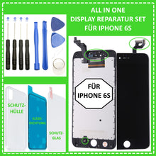Lade das Bild in den Galerie-Viewer, LCD Display für iPhone 6S Retina HD Bildschirm 3D Touch Screen Glas in Schwarz Black