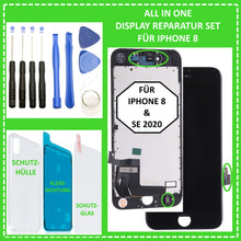 Lade das Bild in den Galerie-Viewer, LCD Display für iPhone 8 Retina HD Bildschirm Glas 3D Touch Screen Schwarz Black