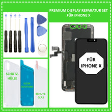 Lade das Bild in den Galerie-Viewer, LCD Display für iPhone X 10 Retina HD Bildschirm 3D Touch Screen Glas Schwarz Black