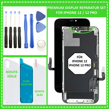 Lade das Bild in den Galerie-Viewer, LCD Display für iPhone 12 / 12 Pro Retina HD Bildschirm 3D Touch Screen in Schwarz Black