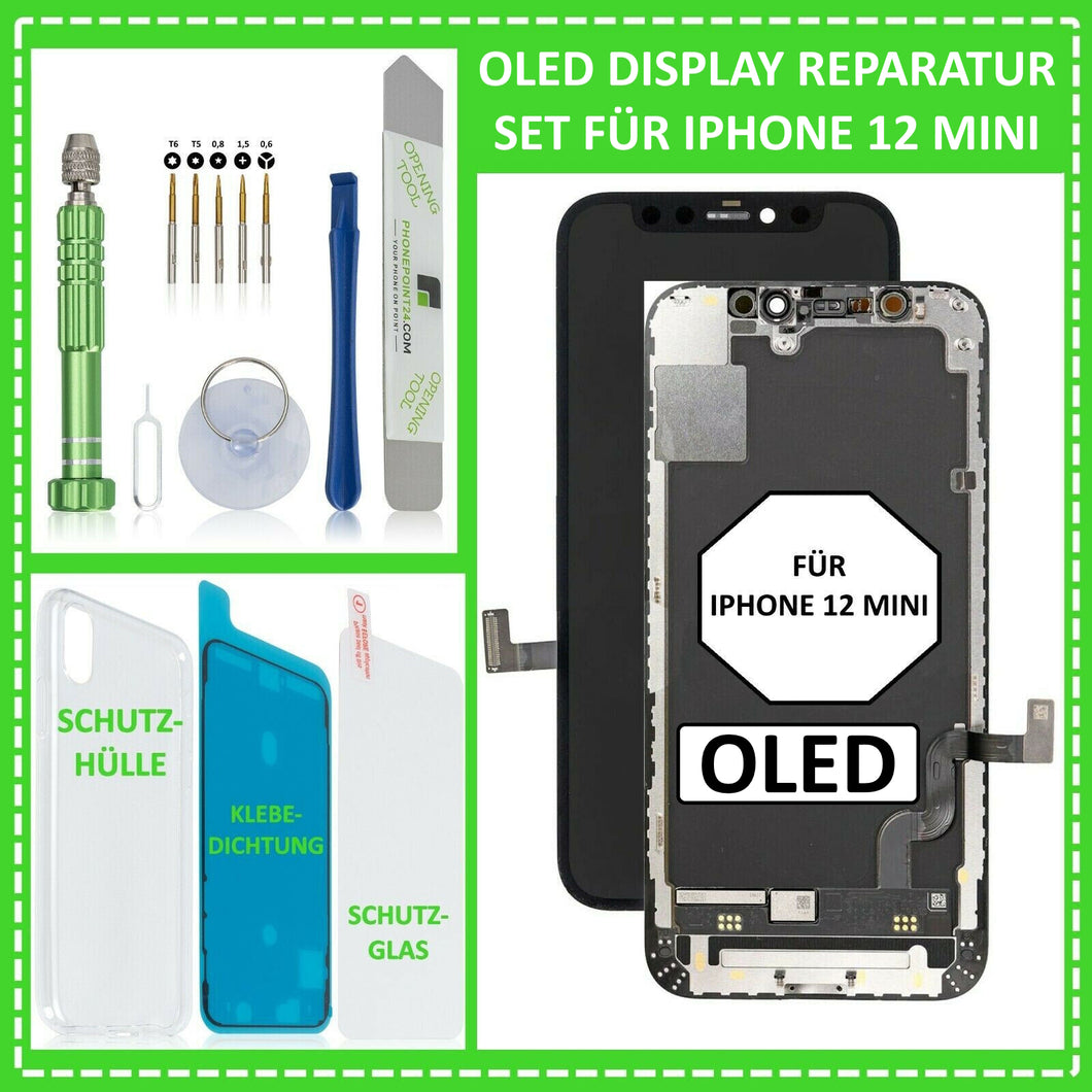OLED Display für iPhone 12 MINI Retina LCD HD Bildschirm 3D Touch Screen Glas