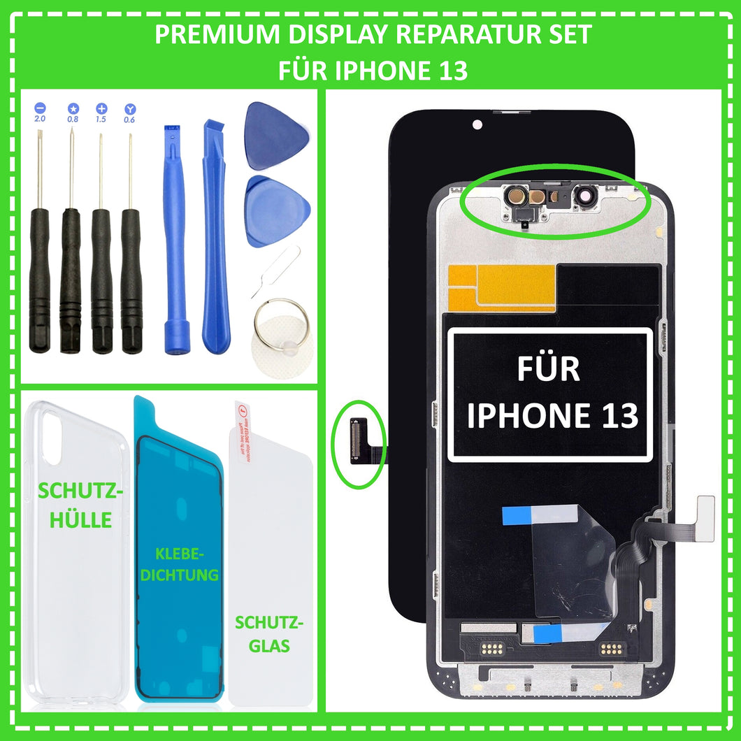 LCD Display für iPhone 13 HD Bildschirm 3D Touch Screen OLED Schwarz Black