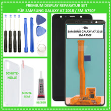 Lade das Bild in den Galerie-Viewer, LCD Display für Samsung Galaxy A7 2018 SM-A750F Touch Screen Bildschirm Glas Black
