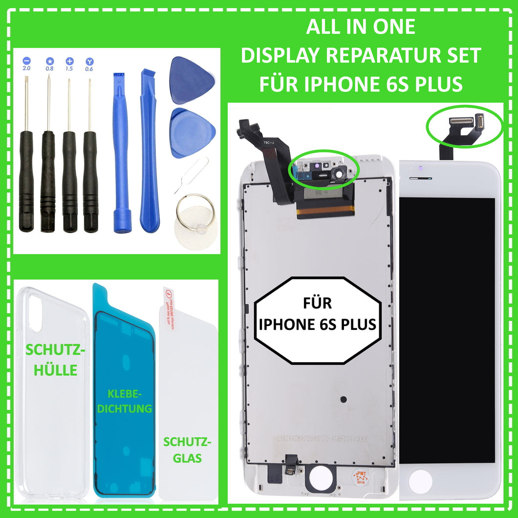 LCD Display für iPhone 6S Plus Retina HD Bildschirm 3D Touch Screen Glas in Weiß White