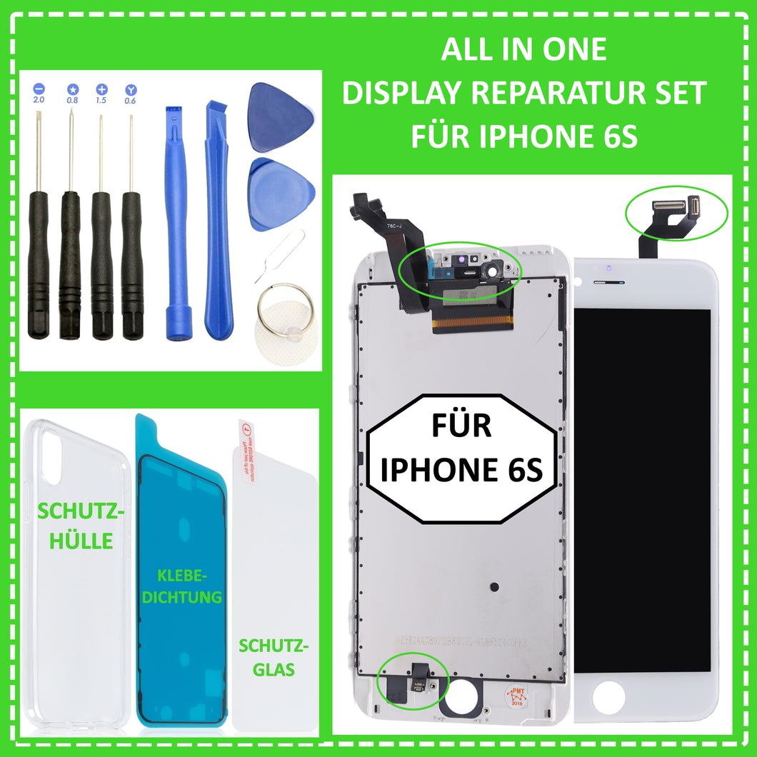 LCD Display für iPhone 6S Retina HD Bildschirm 3D Touch Screen Glas in Weiß White