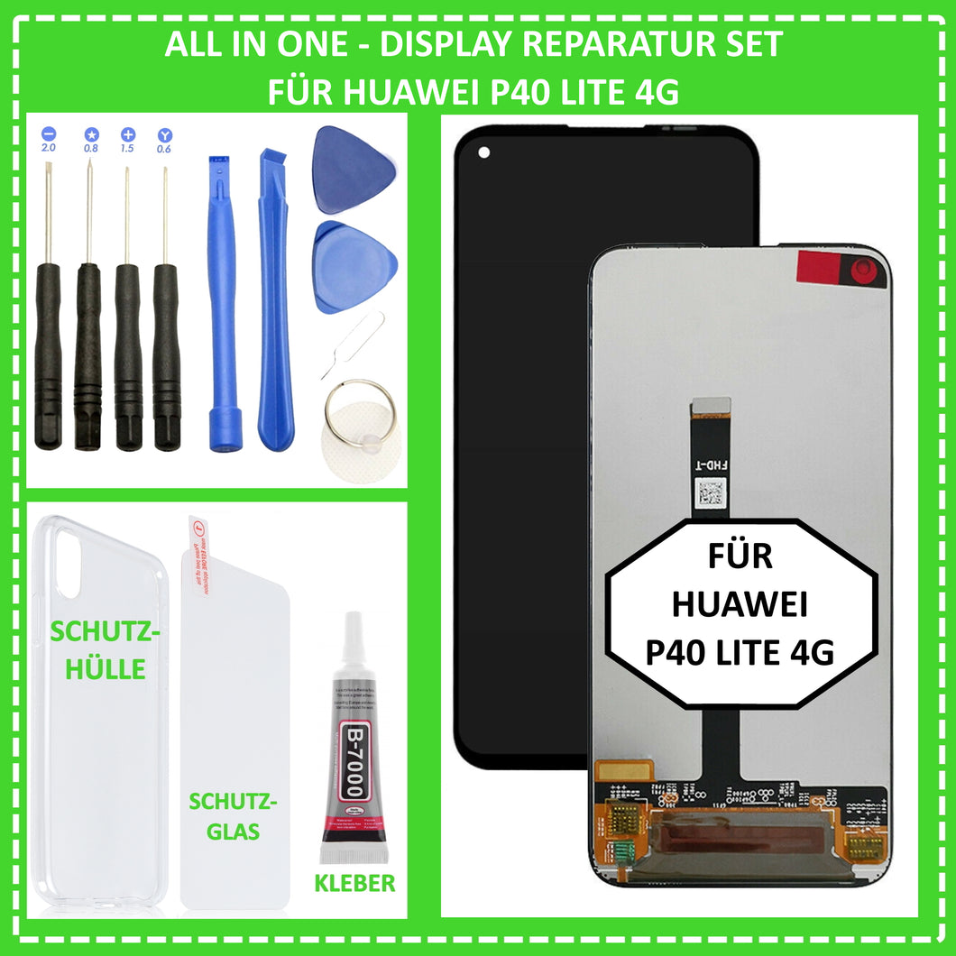 LCD Display für Huawei P40 Lite 4G Full HD Touch Screen Bildschirm Glas JNY-L21A